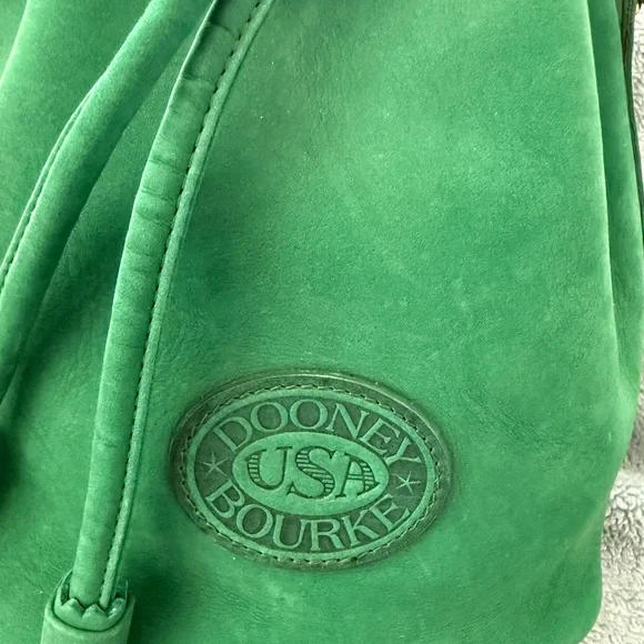 Dooney and Bourke Mini Nubuck Drawstring in Jade - Picture 2 of 12